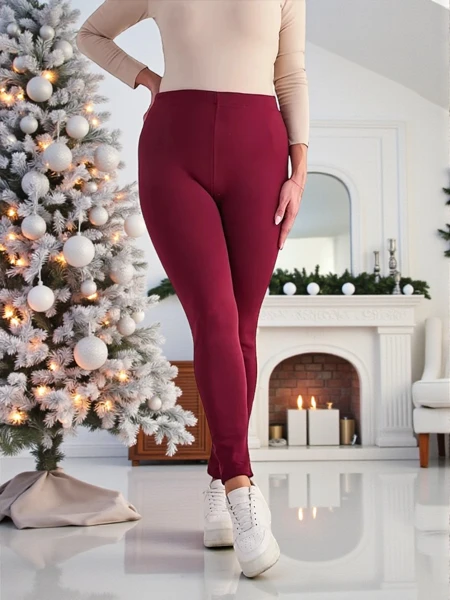 Royalfashion Dámske zateplené tregínsy PLUS SIZE