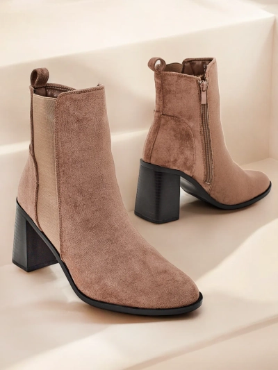 Royalfashion Damské kotníkové čižmy na podpätku Enotto