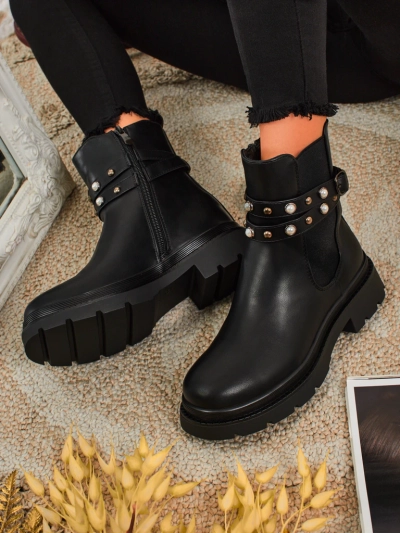 Visoki ženski gležnarji iz eko usnja Pearl Mist