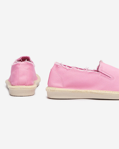 OUTLET Ružové dámske textilné espadrilky Rafiela - Obuv