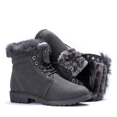 Ocieplane trapery w kolorze ciemnoszarym Alayna - Obuwie