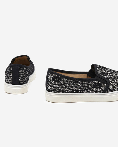 Čierne dámske slip-on topánky Bifana - Obuv