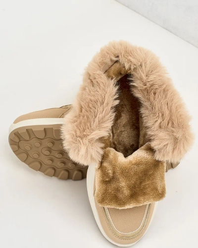 Royalfashion Zateplené dámske tenisky s kožušinou Mofell