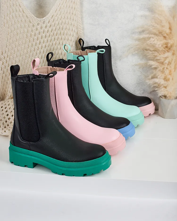 Royalfashion Eko kožené dámske čižmy Ereste