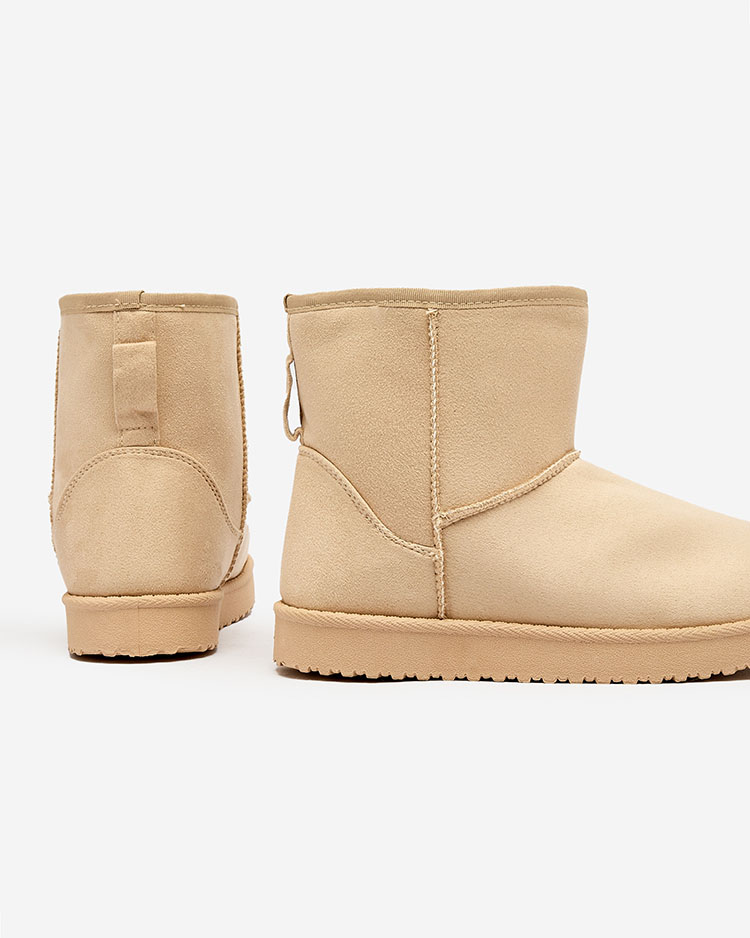 Royalfashion Dámske čižmy a'la snow boots v béžovej farbe Regodo