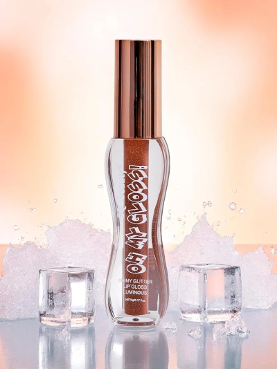 Lesk na pery s trblietkami v odtieni Fluffy RoseWood