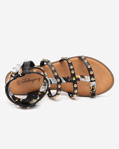 Dámske čierne sandále s tryskami Womer- Obuv