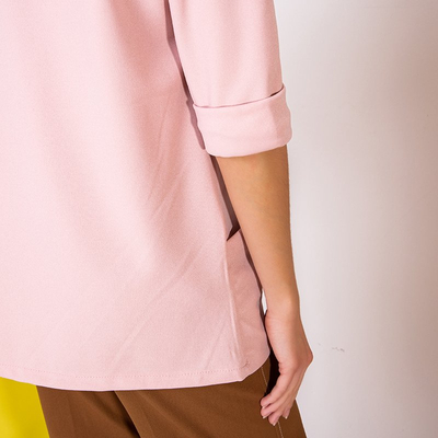 Dámsky svetloružový pelerína bez zapínania - Oblečenie