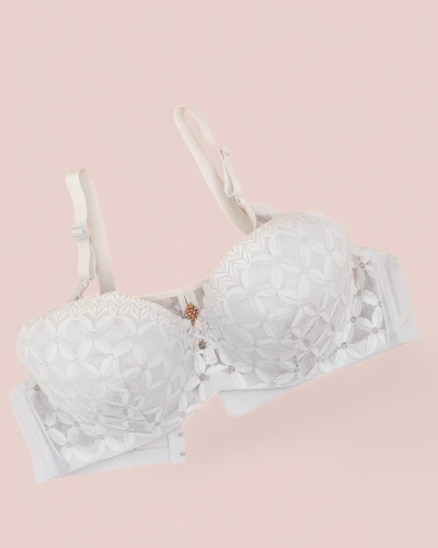 Royalfashion Dámske podprsenky s vypchávkami a čipkou