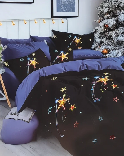 Royalfashion Posteľná bielizeň KOSMOS 160x200 súprava 3-KUSY