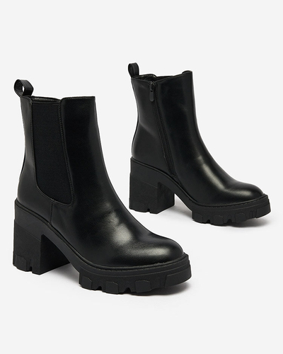 Royalfashion Čierne dámske čižmy Atherta