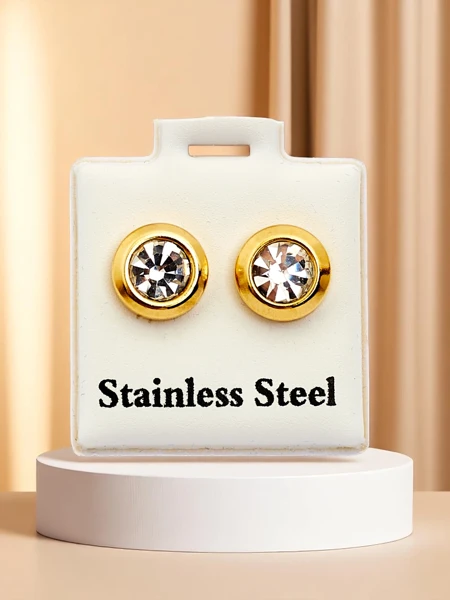 Royalfashion Dámske náušnice na klips s kubickým zirkónom