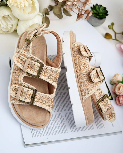 Royalfashion Dámske semišové sandále Lunnay eko