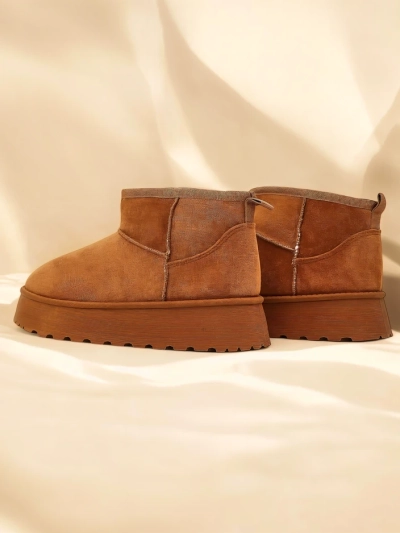 Royalfashion Krátke topánky podobné ženským snehovým čižmám Fortesse