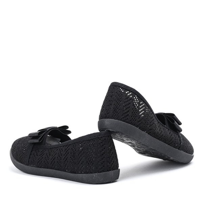 Dievčenské čierne nazúvacie tenisky Tabi - Obuv