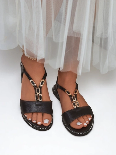 Royalfashion Ženski sandali z okrasnimi paščki Siena Glow