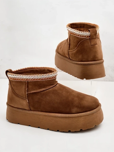 Royalfashion Dámske krátke topánky a'la snow boots Xoalla