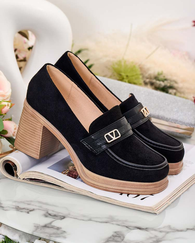 Royalfashion Dámske mokasíny na podpätku Lemaneg