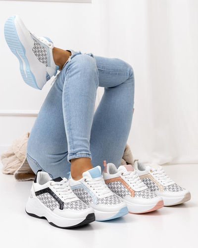 Ružovo-biele dámske športové topánky Weniso tenisky - Obuv