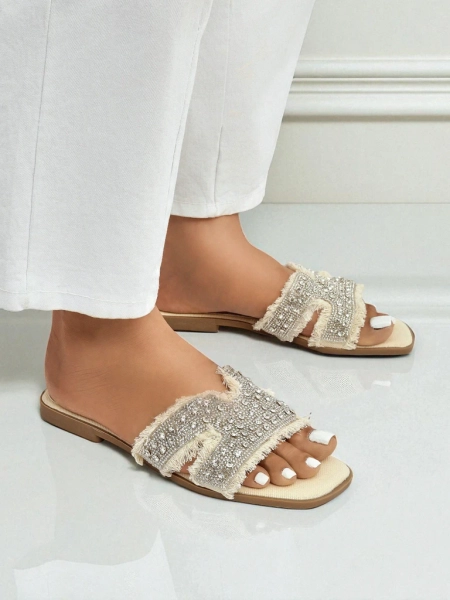 Royalfashion Dámske sandále s kamienkami CrystalEase