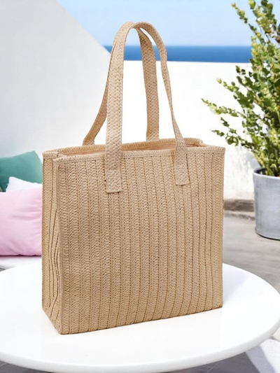 Royalfashion Veľká dámska kabelka zo slamy Natural Sunner