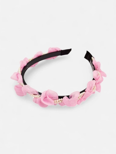 Royalfashion Naglavni trak za lase z nabiranjem in biseri