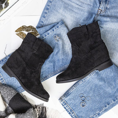 Čierne členkové topánky Kely - Obuv