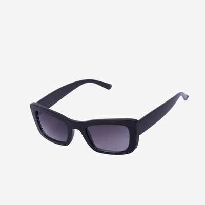 Dámske čierne tenké slnečné okuliare - doplnky