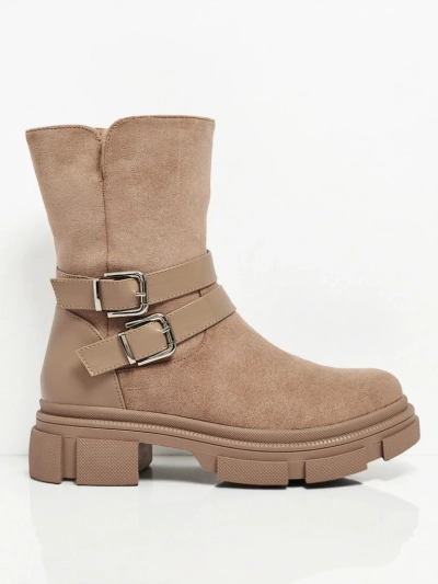 Visoki ženski gležnarji iz eko semiša Callire