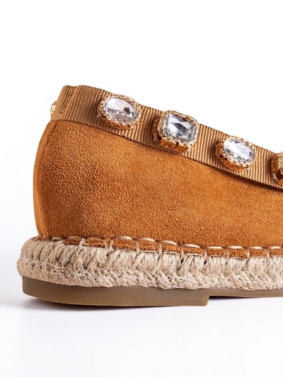 Dámske espadrilky s ťavými kryštálmi Wamba - Obuv