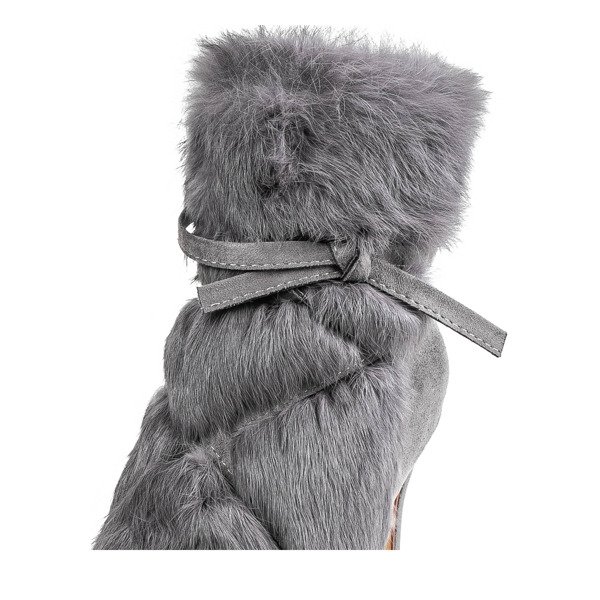 Šedé boty na patě Pelage - Footwear 1