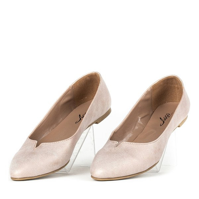 Różowe baleriny z migdałowym noskiem Palomia - Obuwie