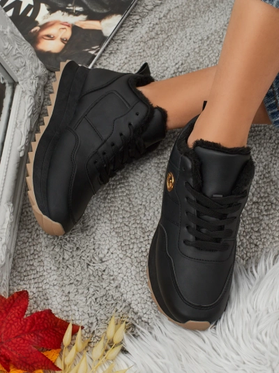 Royalfashion Zateplené dámske tenisky s kožušinou Casot