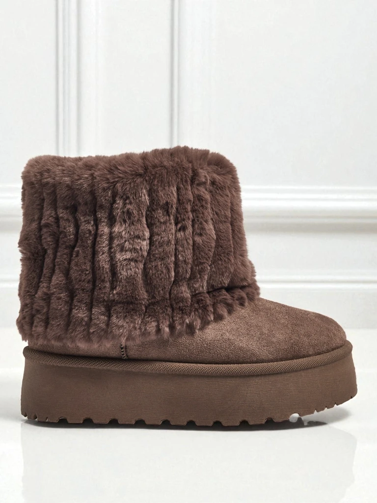 Ženski škornji a'la za sneg s krznom Irelle