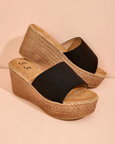 Royalfashion Dámske šľapky na platforme a kotvičke Albavia