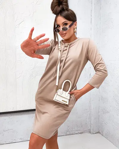 Royalfashion Bavlnené dámske mini šaty