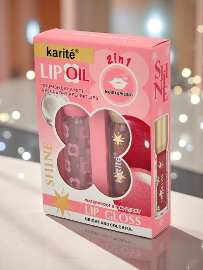 Sijaj za ustnice z bleščicami in brezbarven sijaj 2v1 Soft Blush