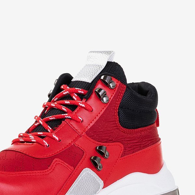 Kirston Red High Top Trainers - Obuv