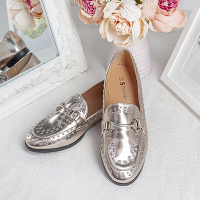 Zlaté mokasíny s trysky Idaho - Obuv 1