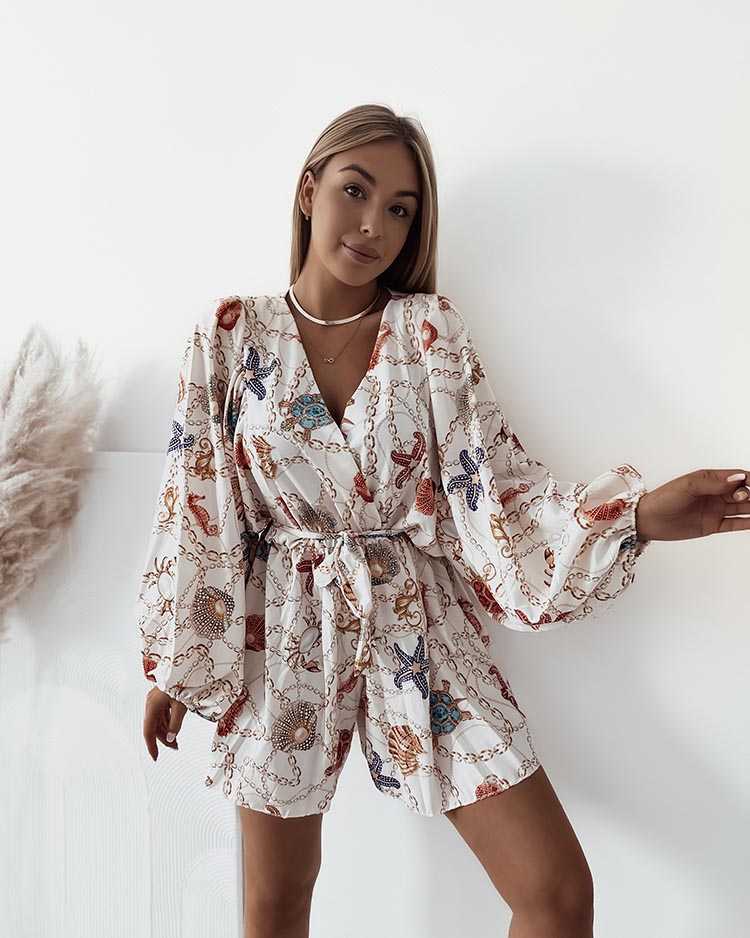 Royalfashion Dámsky vzorovaný overal