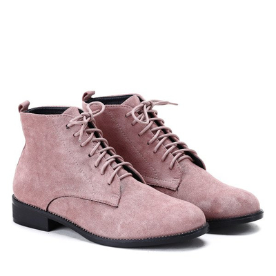 Różowe botki Noel- Obuwie