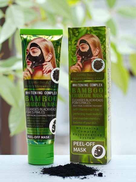 Uhlíková maska Aureliana – čistiaca zlupovacia maska s bambusovým uhlím