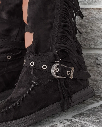 Royalfashion Dámske čižmy so skrytou kotvou Indio