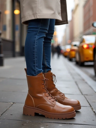 Royalfashion Dámske šnurovacie čižmy Bumalo