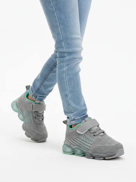 Otroške Superge Astra Sive Sintetične Športne za Poletje