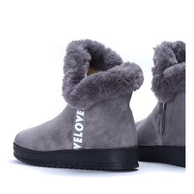 Szare śniegowce Viola - Obuwie