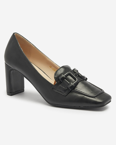 Dámske mokasíny v čiernej farbe Mokwell-Footwear