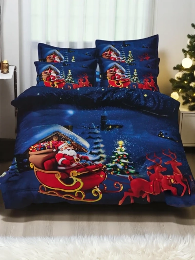 Royalfashion Božična posteljnina 160x200 komplet 3-DELNI