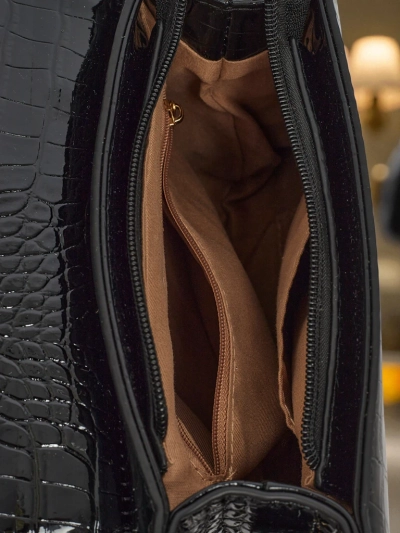 Lakirana majhna ženska torbica iz eko usnja Lunaya