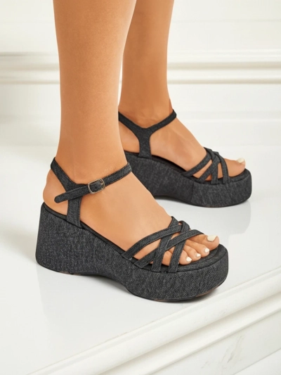 Royalfashion Ženski sandali s polno peto Shadow Lift